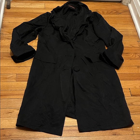 Vintage Women's Black Coat - Picture 4 of 6
